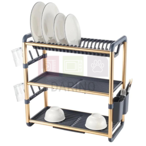 3 Tier Aluminum Kitchen Dish Drainer