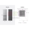 Combined Refrigerator 341L Color Black I Smart Inverter - Image 13