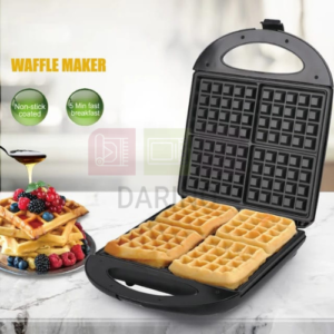 Iron Waffle Maker for 4 Belgian Waffles