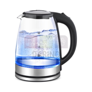 Glass Water Kettle with Blue LED Indicator Light 2L