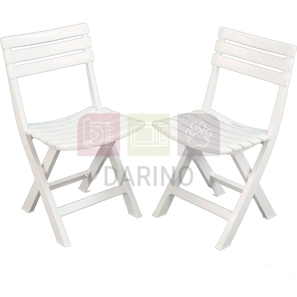 Folding Garden Chair Polypropylene White 79cm