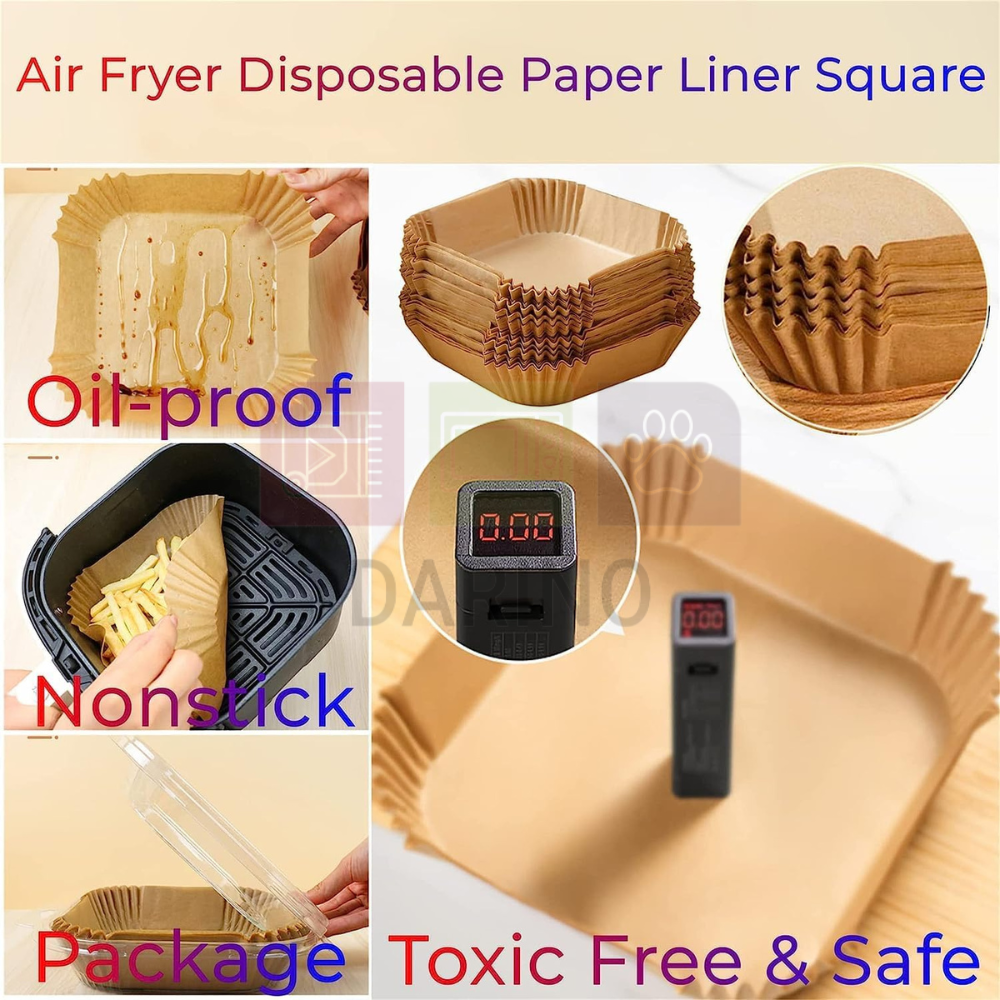 Air Fryer Disposable Paper Liner 50Pcs - Image 4