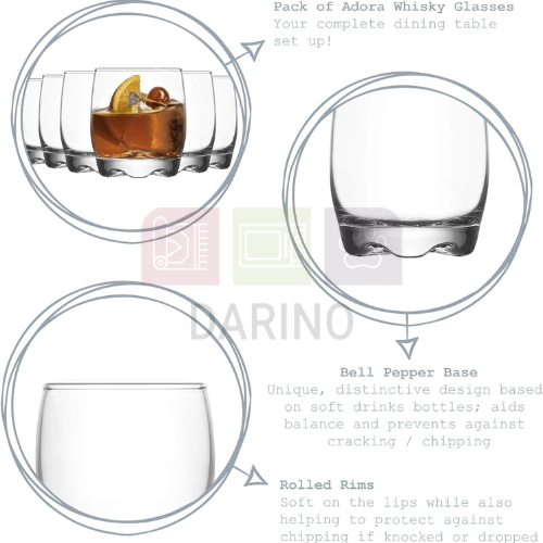 Tumbler Glasses Set of 6x 290ml - LAV - Image 4