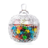 Crystal Glass Candy Round Shape jar with Tray Set of 3 Pieces - Image 4