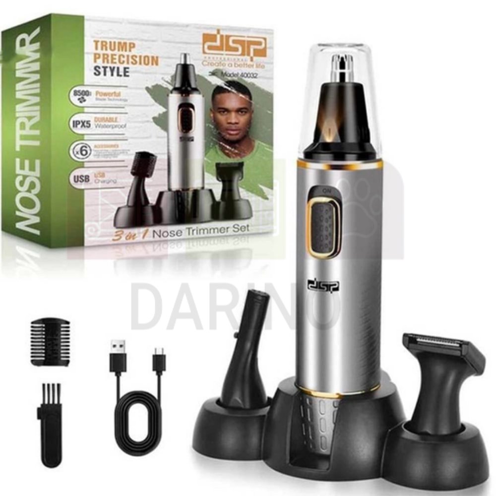 3 in 1 trimmer for face and body hair - DSP