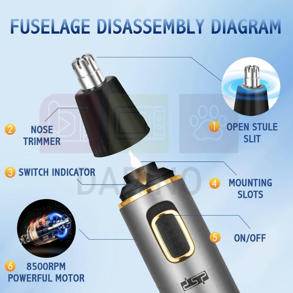 3 in 1 trimmer for face and body hair - DSP - Image 6