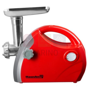 Meat grinder Stainless steel 1800W Copper motor Red - HAUSBERG