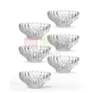 Clear Glass 6 Bowl Set 300cc