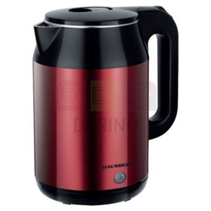 Electric kettle 1800W 2.2L  Automatic stop Luminous indicator Red-Black - HAUSBERG