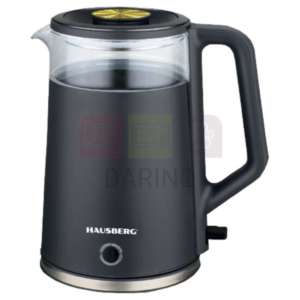 Electric kettle 1800W 1.8L Anti-drying Automatic shut-off Stainless steel material glass + plastic Black