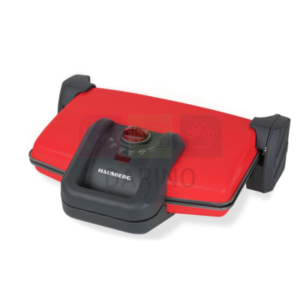 Sandwich-maker 1600-1800W Non-stick plates Red/Stainless steel - HAUSBERG