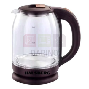 Electric kettle with hidden heater 1500W 1.8L Automatic stop Water level indicator - HAUSBERG